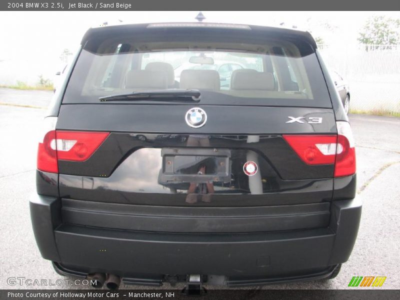 Jet Black / Sand Beige 2004 BMW X3 2.5i