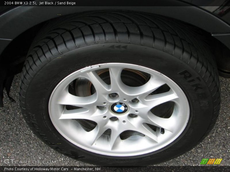 Jet Black / Sand Beige 2004 BMW X3 2.5i
