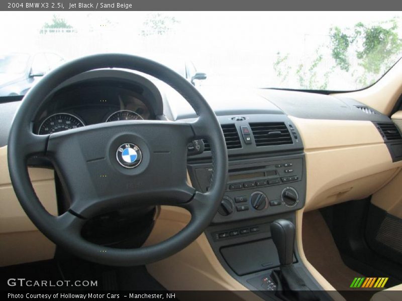 Jet Black / Sand Beige 2004 BMW X3 2.5i