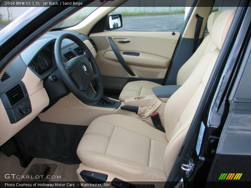 Jet Black / Sand Beige 2004 BMW X3 2.5i