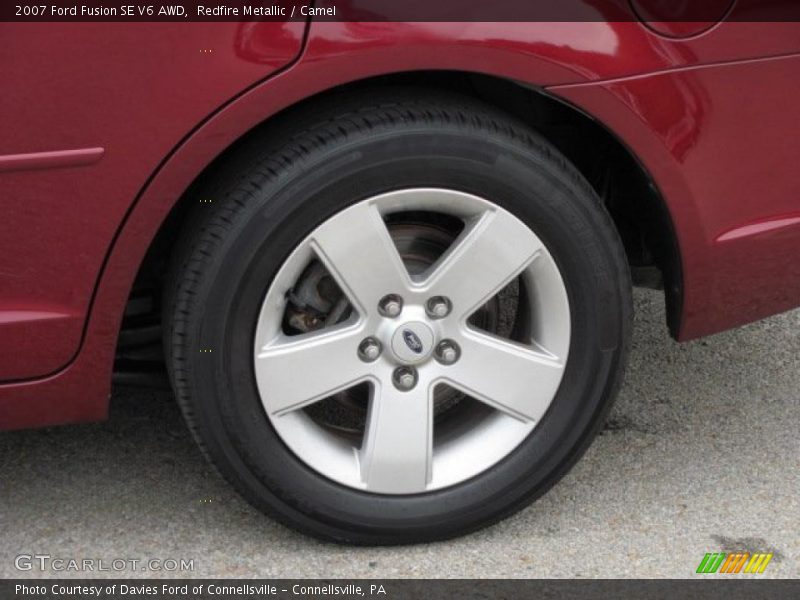 Redfire Metallic / Camel 2007 Ford Fusion SE V6 AWD