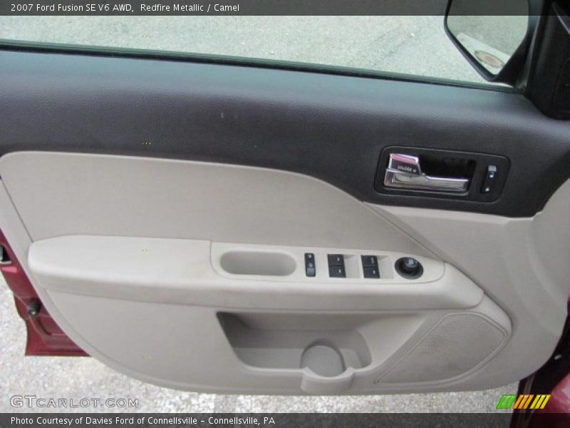 Redfire Metallic / Camel 2007 Ford Fusion SE V6 AWD