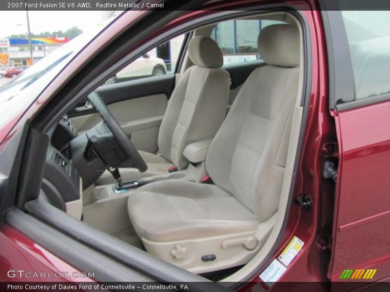 Redfire Metallic / Camel 2007 Ford Fusion SE V6 AWD
