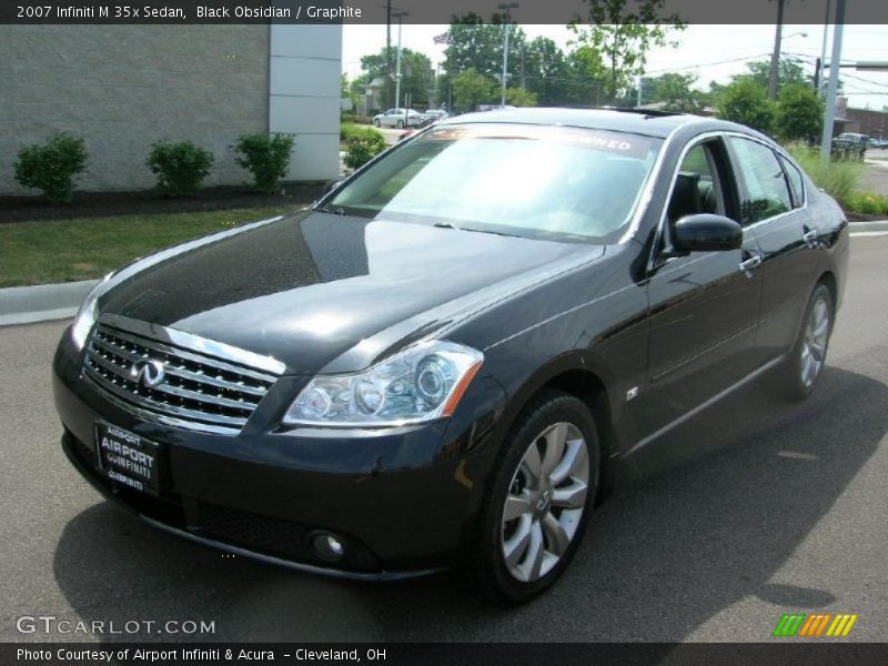 Black Obsidian / Graphite 2007 Infiniti M 35x Sedan