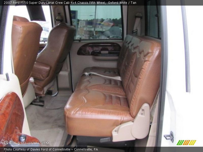 Oxford White / Tan 2007 Ford F550 Super Duty Lariat Crew Cab 4x4 Chassis Fifth Wheel