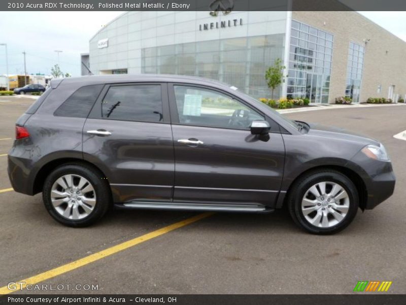 Polished Metal Metallic / Ebony 2010 Acura RDX Technology