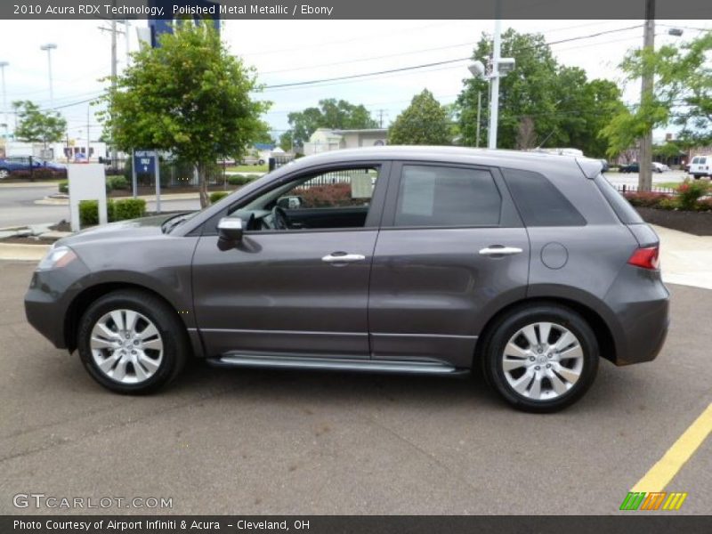 Polished Metal Metallic / Ebony 2010 Acura RDX Technology
