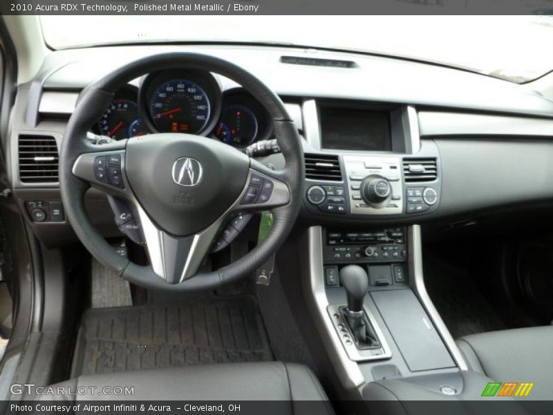 Polished Metal Metallic / Ebony 2010 Acura RDX Technology