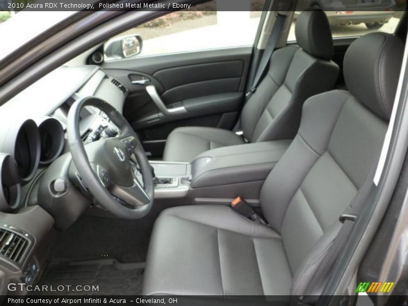 Polished Metal Metallic / Ebony 2010 Acura RDX Technology