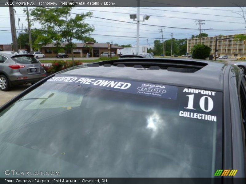 Polished Metal Metallic / Ebony 2010 Acura RDX Technology