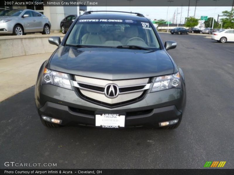 Nimbus Gray Metallic / Taupe 2007 Acura MDX Sport