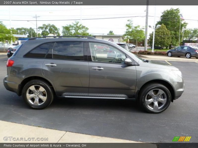Nimbus Gray Metallic / Taupe 2007 Acura MDX Sport