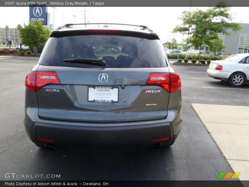 Nimbus Gray Metallic / Taupe 2007 Acura MDX Sport