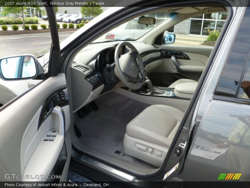 Nimbus Gray Metallic / Taupe 2007 Acura MDX Sport