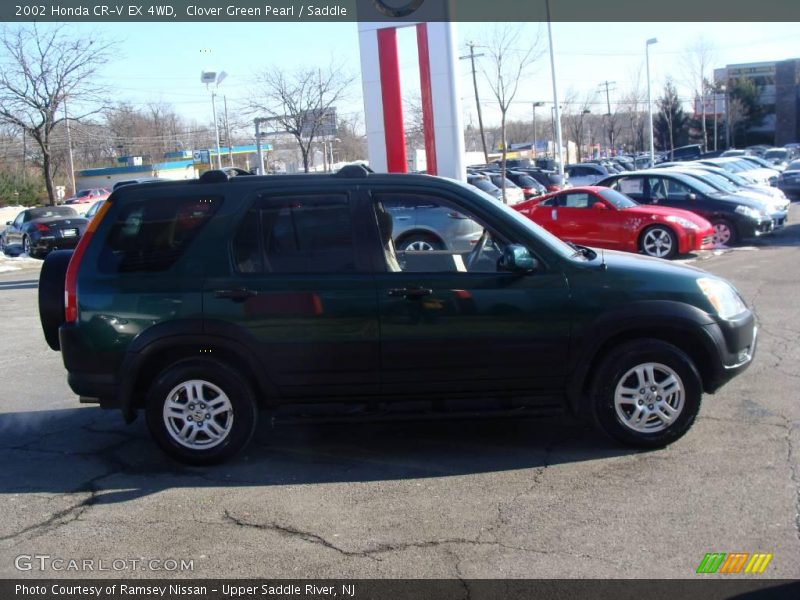 Clover Green Pearl / Saddle 2002 Honda CR-V EX 4WD