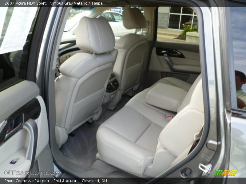 Nimbus Gray Metallic / Taupe 2007 Acura MDX Sport