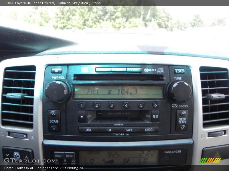 Galactic Gray Mica / Stone 2004 Toyota 4Runner Limited