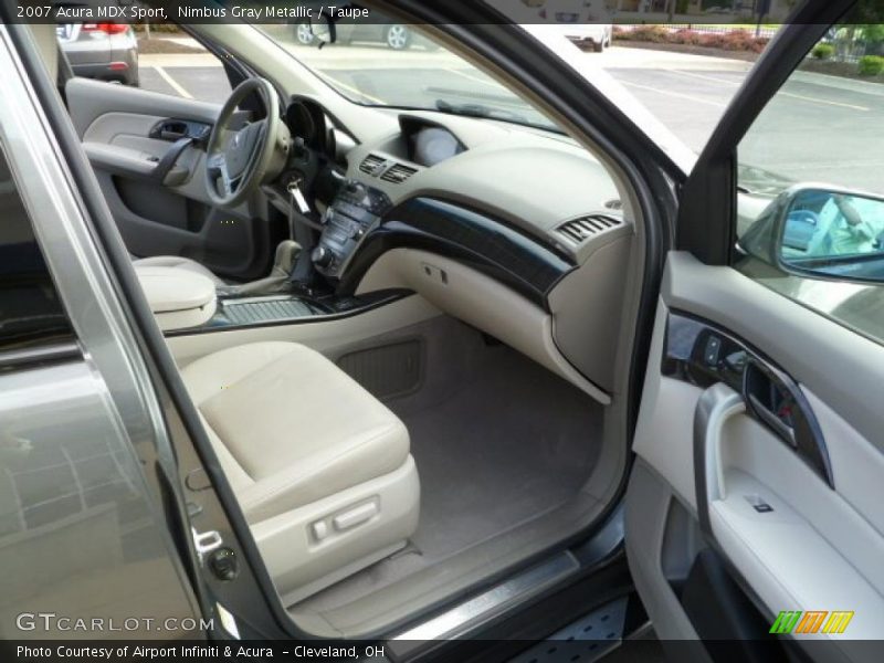 Nimbus Gray Metallic / Taupe 2007 Acura MDX Sport
