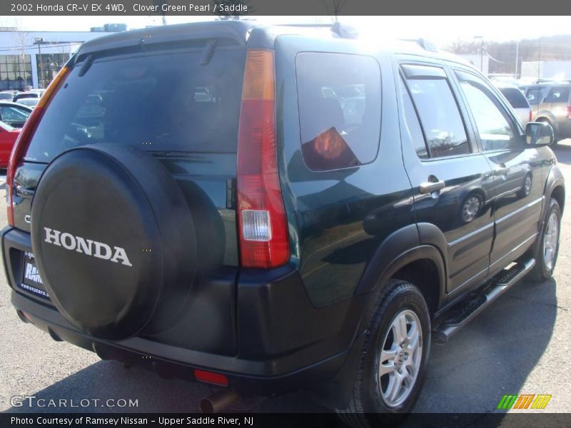 Clover Green Pearl / Saddle 2002 Honda CR-V EX 4WD