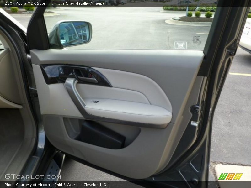 Nimbus Gray Metallic / Taupe 2007 Acura MDX Sport