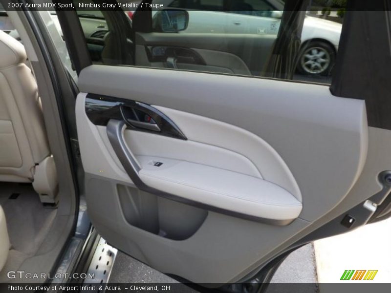 Nimbus Gray Metallic / Taupe 2007 Acura MDX Sport