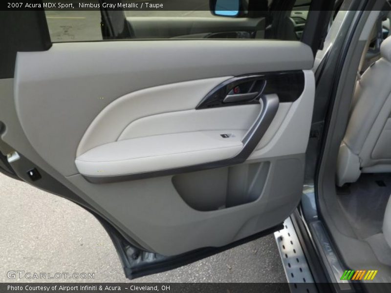 Nimbus Gray Metallic / Taupe 2007 Acura MDX Sport