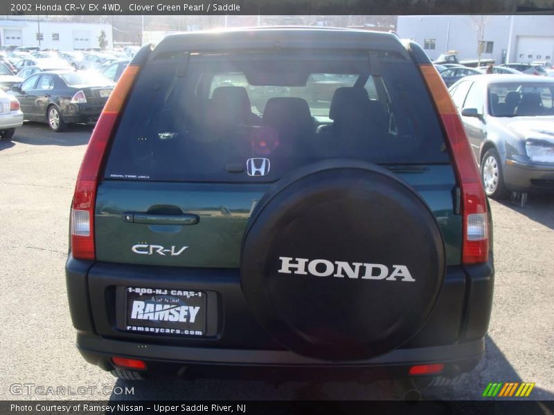 Clover Green Pearl / Saddle 2002 Honda CR-V EX 4WD