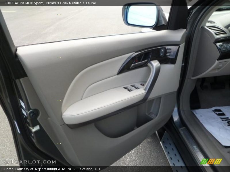 Nimbus Gray Metallic / Taupe 2007 Acura MDX Sport