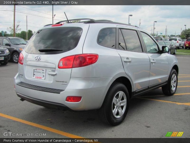 Bright Silver / Gray 2009 Hyundai Santa Fe GLS 4WD