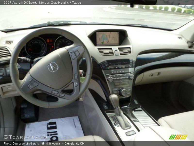 Nimbus Gray Metallic / Taupe 2007 Acura MDX Sport