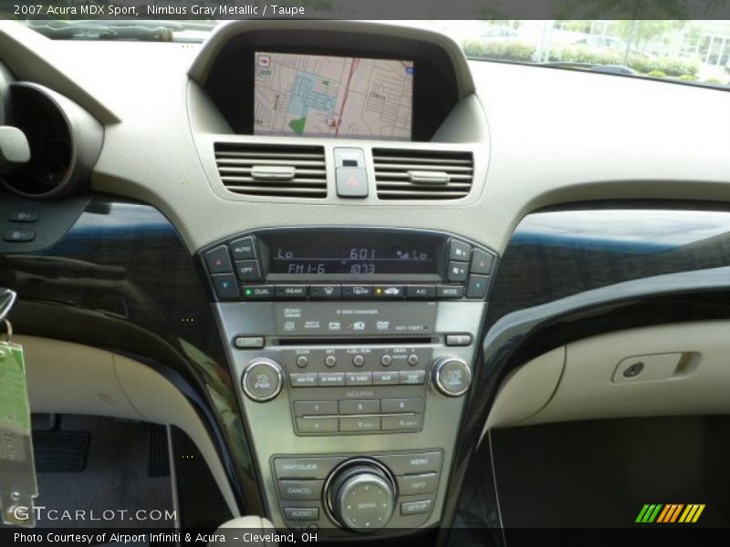 Nimbus Gray Metallic / Taupe 2007 Acura MDX Sport