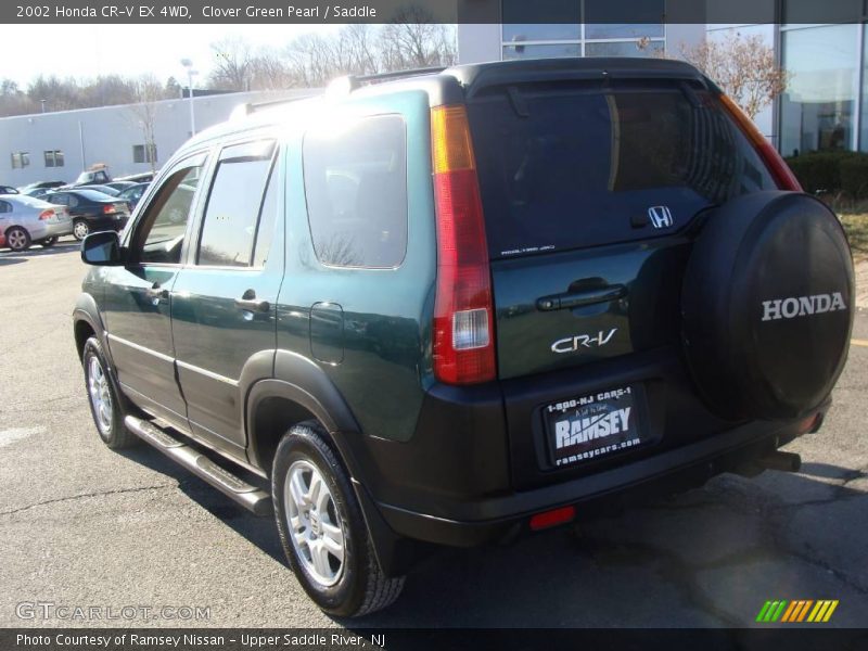 Clover Green Pearl / Saddle 2002 Honda CR-V EX 4WD