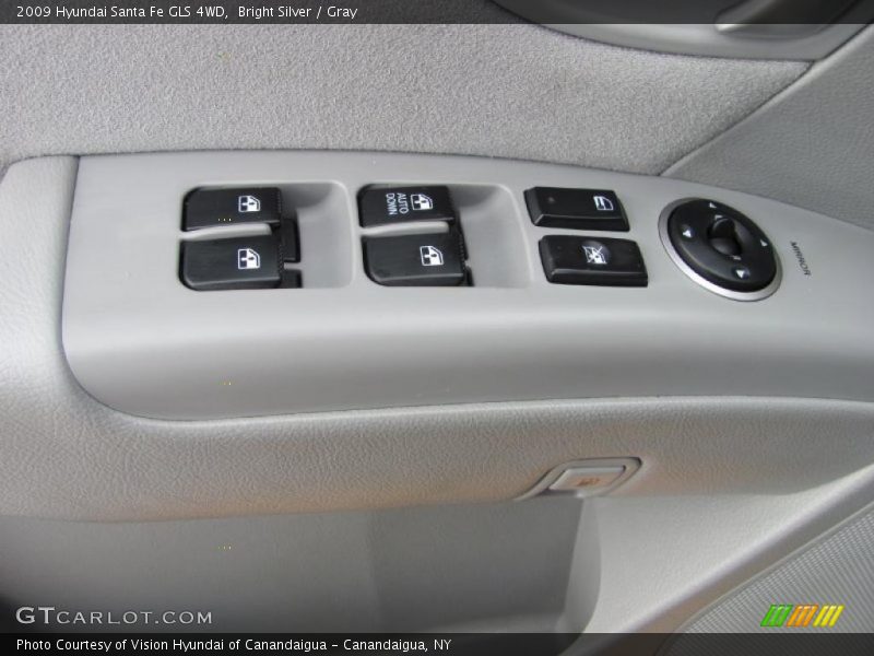 Bright Silver / Gray 2009 Hyundai Santa Fe GLS 4WD