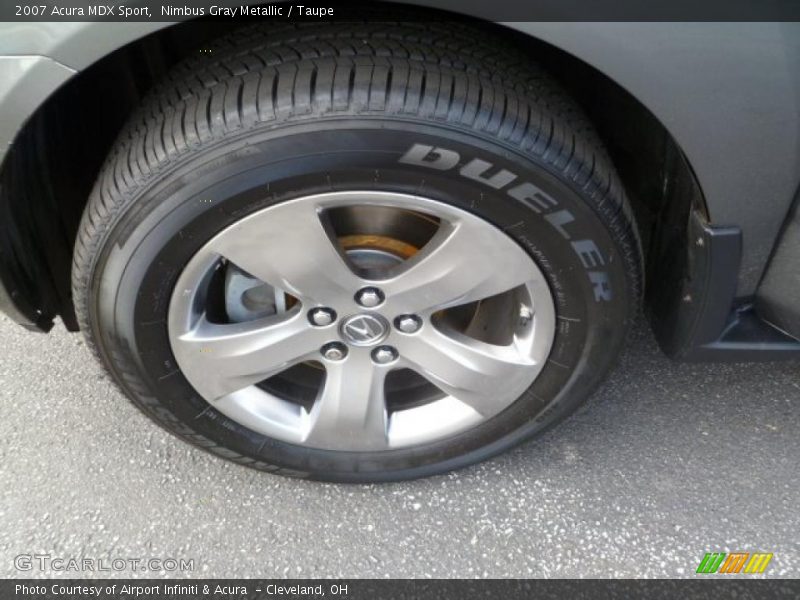 Nimbus Gray Metallic / Taupe 2007 Acura MDX Sport