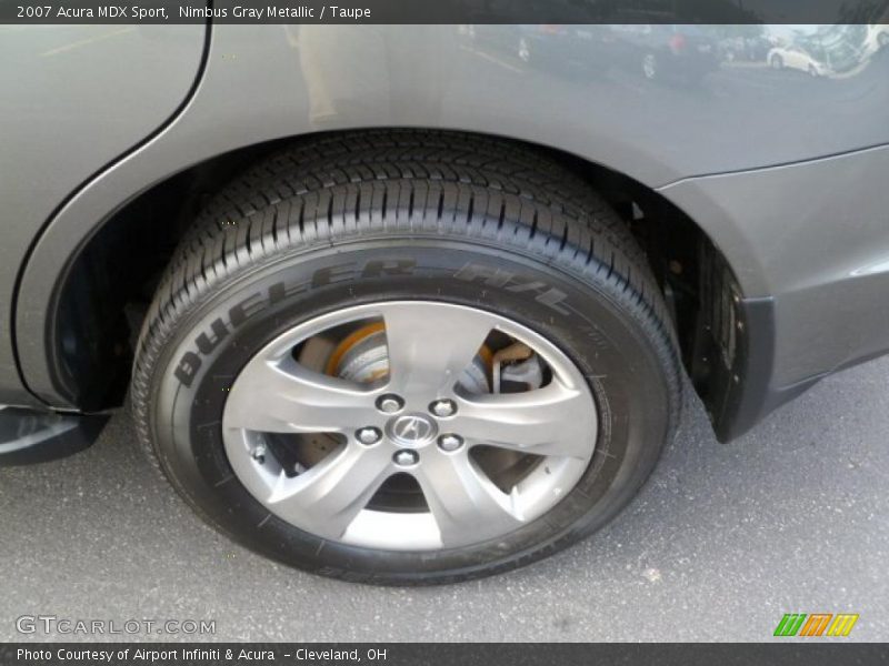 Nimbus Gray Metallic / Taupe 2007 Acura MDX Sport