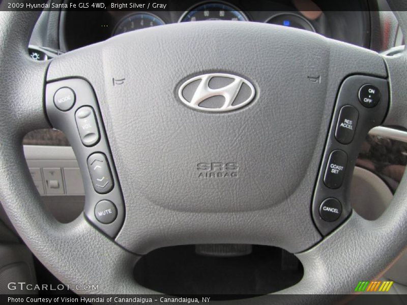 Bright Silver / Gray 2009 Hyundai Santa Fe GLS 4WD