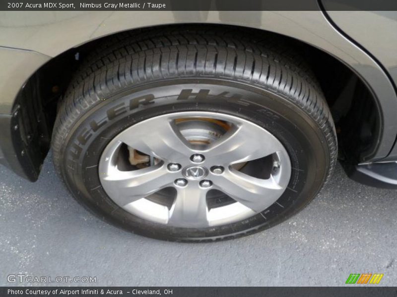 Nimbus Gray Metallic / Taupe 2007 Acura MDX Sport