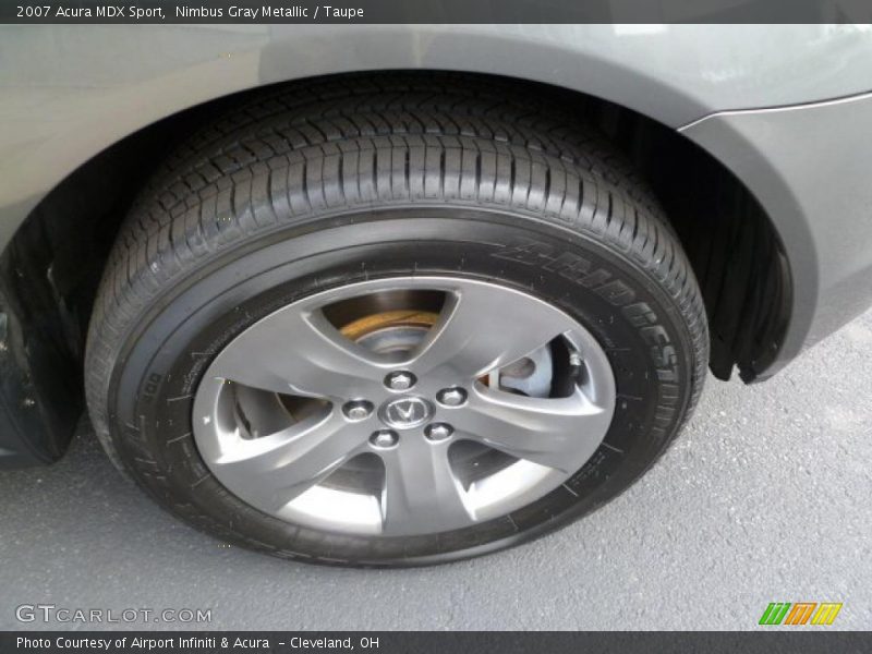 Nimbus Gray Metallic / Taupe 2007 Acura MDX Sport