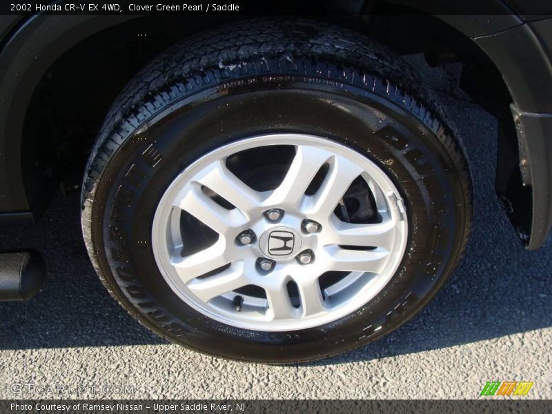 Clover Green Pearl / Saddle 2002 Honda CR-V EX 4WD