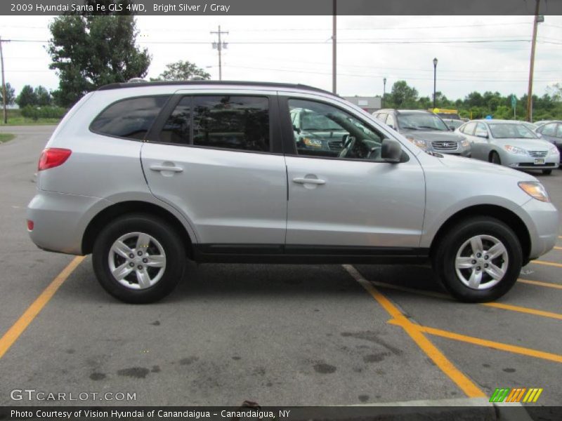Bright Silver / Gray 2009 Hyundai Santa Fe GLS 4WD