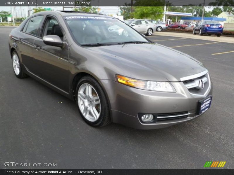 Carbon Bronze Pearl / Ebony 2007 Acura TL 3.2