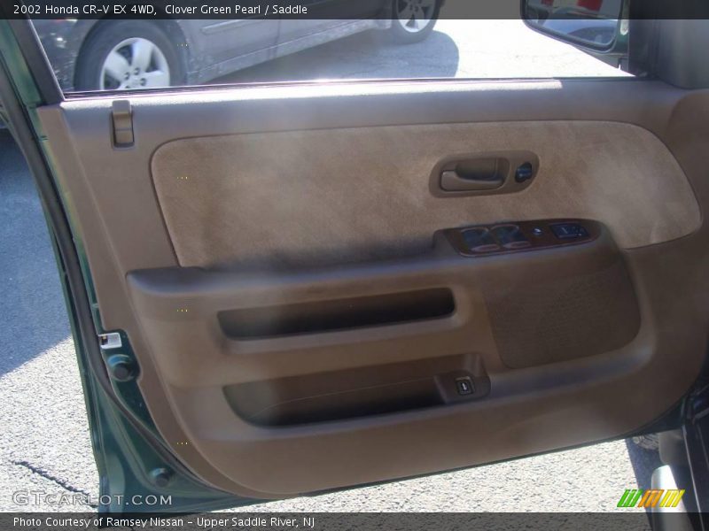 Clover Green Pearl / Saddle 2002 Honda CR-V EX 4WD