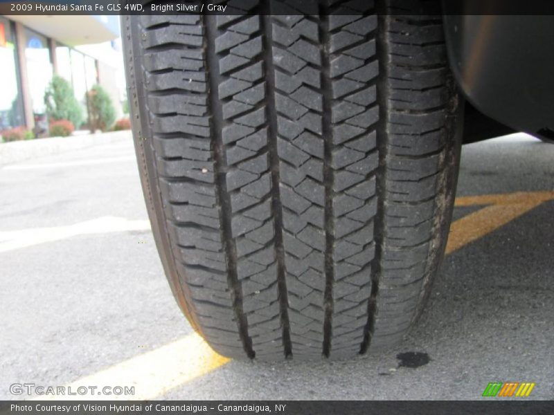 Bright Silver / Gray 2009 Hyundai Santa Fe GLS 4WD