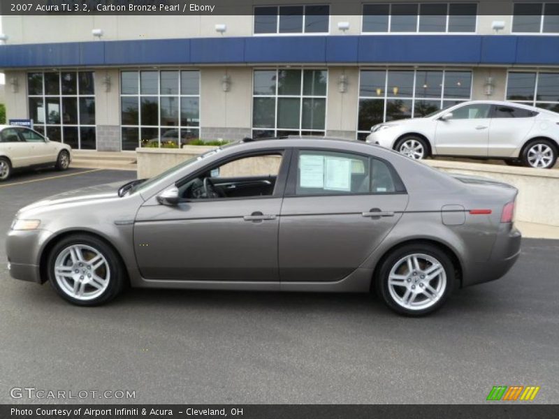 Carbon Bronze Pearl / Ebony 2007 Acura TL 3.2