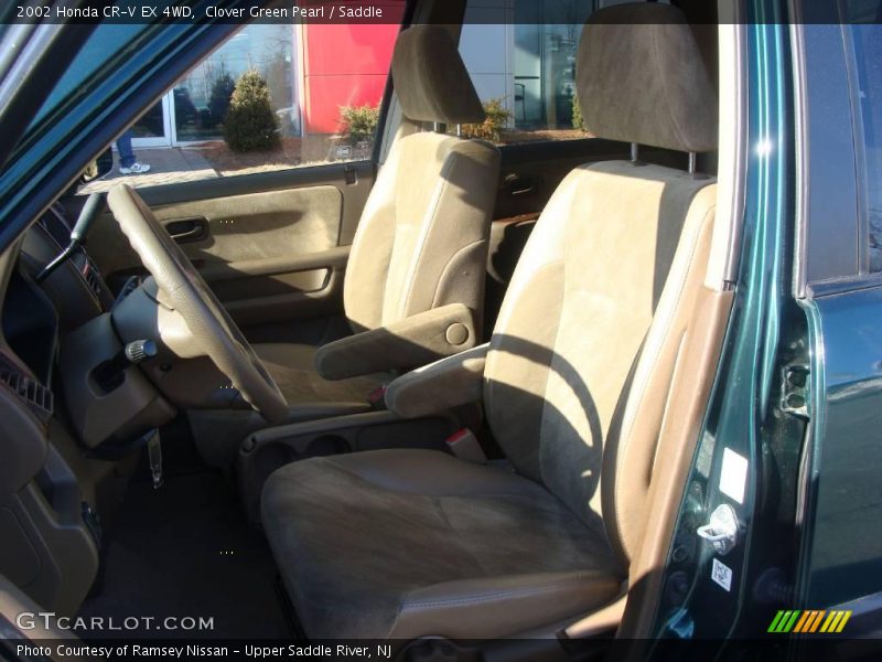 Clover Green Pearl / Saddle 2002 Honda CR-V EX 4WD