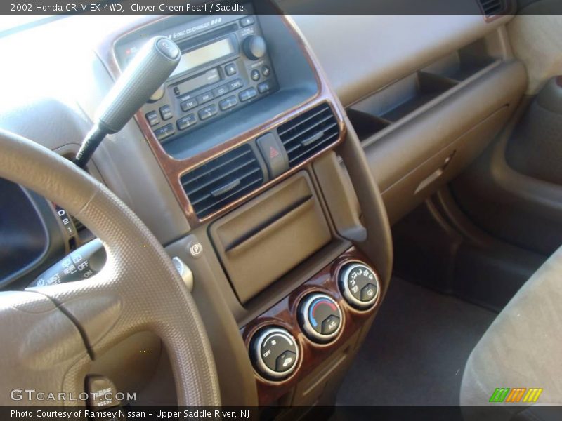 Clover Green Pearl / Saddle 2002 Honda CR-V EX 4WD
