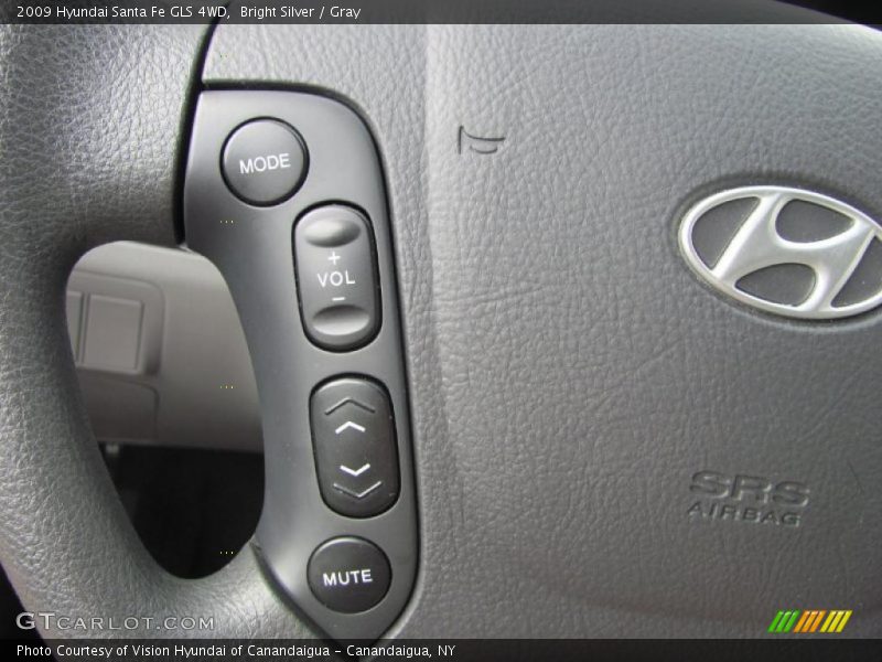 Bright Silver / Gray 2009 Hyundai Santa Fe GLS 4WD