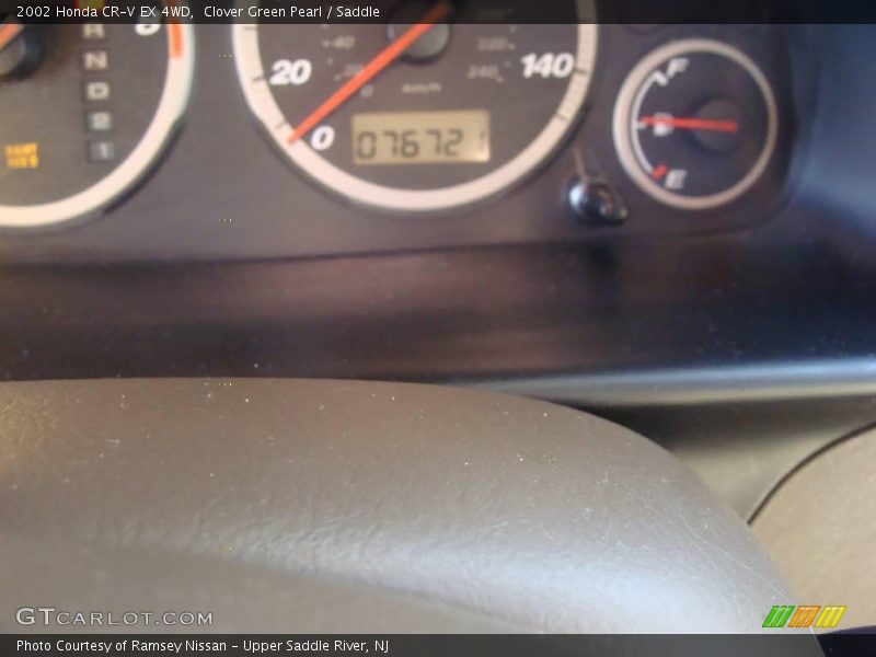 Clover Green Pearl / Saddle 2002 Honda CR-V EX 4WD