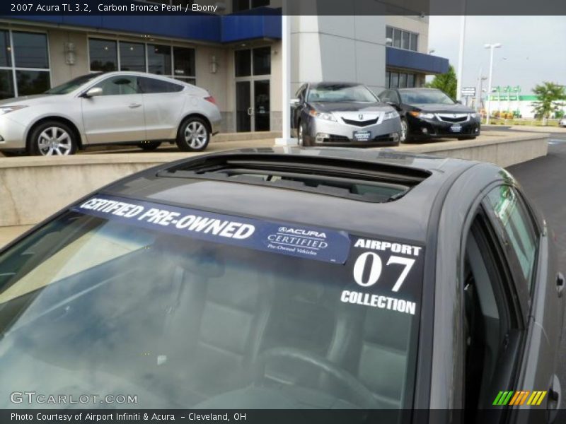 Carbon Bronze Pearl / Ebony 2007 Acura TL 3.2