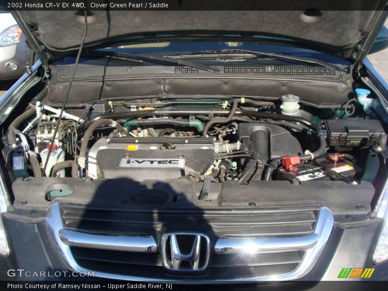 Clover Green Pearl / Saddle 2002 Honda CR-V EX 4WD